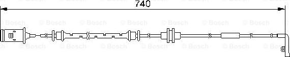 BOSCH 1 987 474 973 - Kulumisenilmaisin, jarrupala inparts.fi