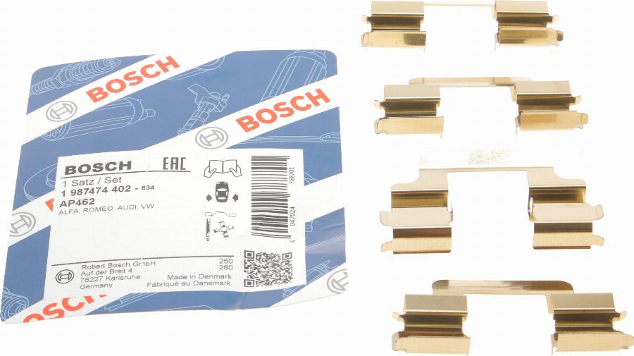 BOSCH 1 987 474 402 - Tarvikesarja, jarrupala inparts.fi