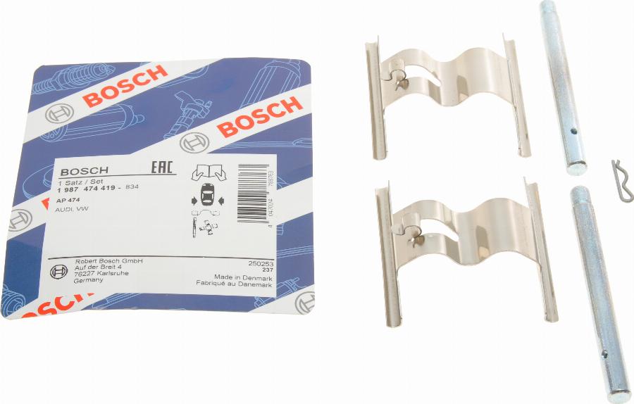 BOSCH 1 987 474 419 - Tarvikesarja, jarrupala inparts.fi