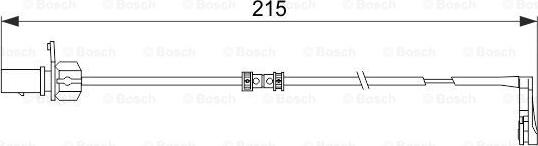 BOSCH 1 987 474 489 - Kulumisenilmaisin, jarrupala inparts.fi