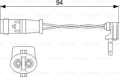 BOSCH 1 987 474 553 - Kulumisenilmaisin, jarrupala inparts.fi