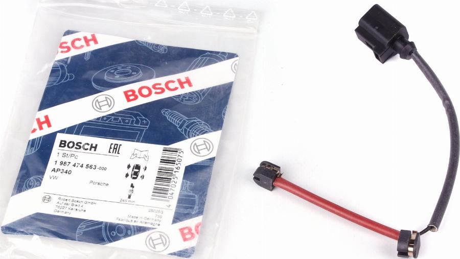 BOSCH 1 987 474 563 - Kulumisenilmaisin, jarrupala inparts.fi