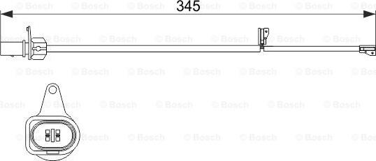 BOSCH 1 987 474 507 - Kulumisenilmaisin, jarrupala inparts.fi