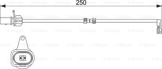 BOSCH 1 987 474 510 - Kulumisenilmaisin, jarrupala inparts.fi