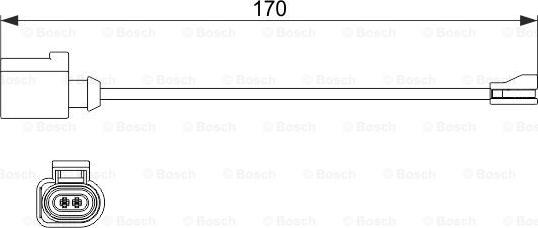 BOSCH 1 987 474 512 - Kulumisenilmaisin, jarrupala inparts.fi