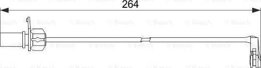 BOSCH 1 987 474 517 - Kulumisenilmaisin, jarrupala inparts.fi