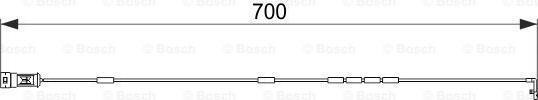 BOSCH 1 987 474 588 - Kulumisenilmaisin, jarrupala inparts.fi