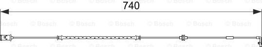 BOSCH 1 987 474 587 - Kulumisenilmaisin, jarrupala inparts.fi