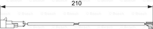 BOSCH 1 987 474 520 - Kulumisenilmaisin, jarrupala inparts.fi