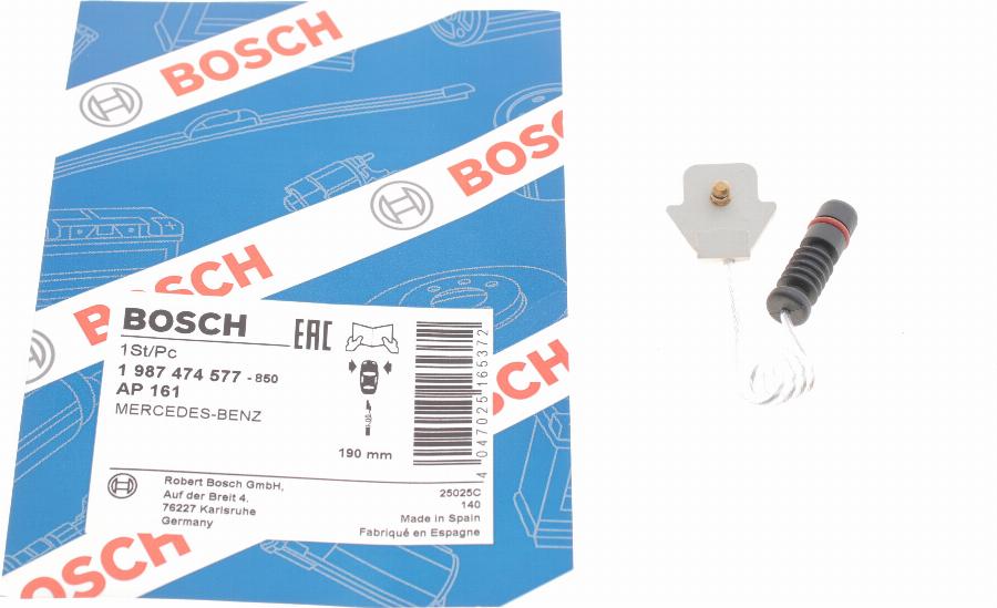 BOSCH 1 987 474 577 - Kulumisenilmaisin, jarrupala inparts.fi