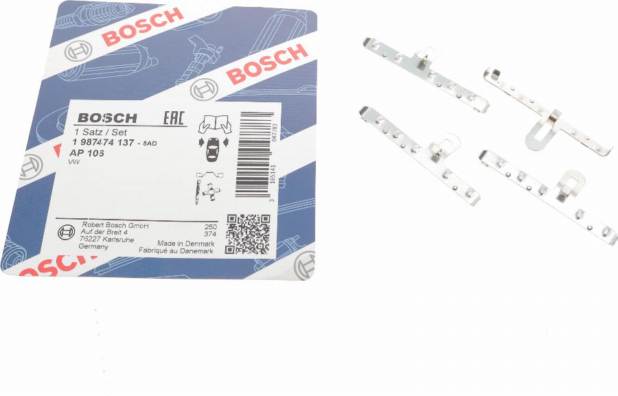 BOSCH 1 987 474 137 - Tarvikesarja, jarrupala inparts.fi