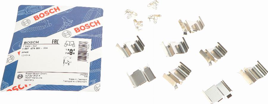 BOSCH 1 987 474 351 - Tarvikesarja, jarrupala inparts.fi