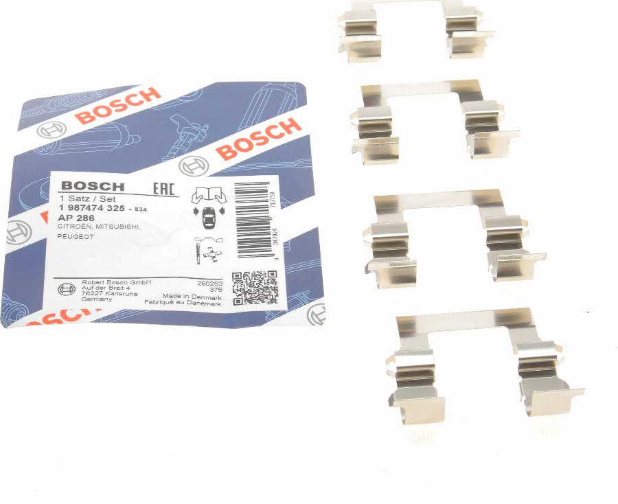 BOSCH 1 987 474 325 - Tarvikesarja, jarrupala inparts.fi