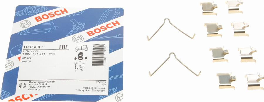 BOSCH 1 987 474 234 - Tarvikesarja, jarrupala inparts.fi