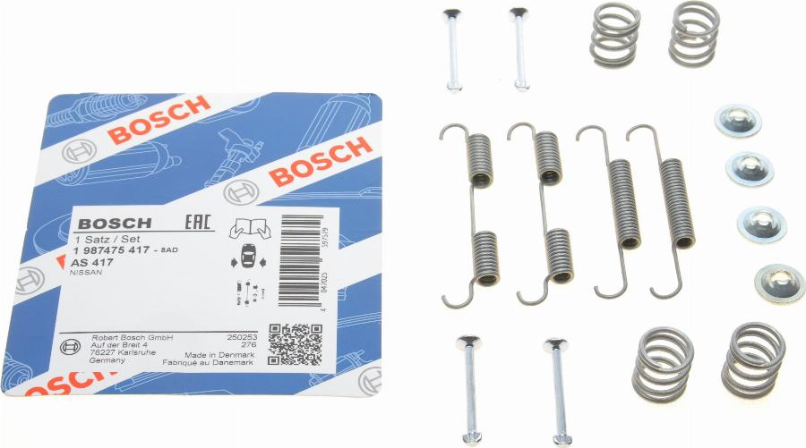 BOSCH 1 987 475 417 - Tarvikesarja, seisontajarru inparts.fi