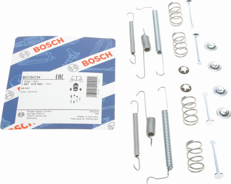 BOSCH 1 987 475 082 - Tarvikesarja, jarrukengät inparts.fi