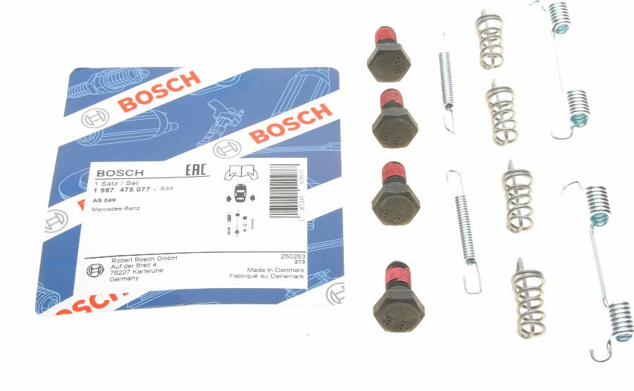 BOSCH 1 987 475 077 - Tarvikesarja, seisontajarru inparts.fi