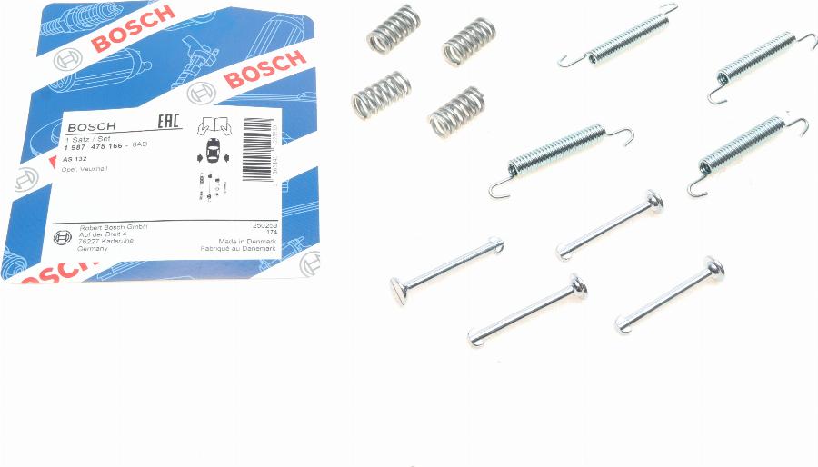 BOSCH 1 987 475 166 - Tarvikesarja, seisontajarru inparts.fi