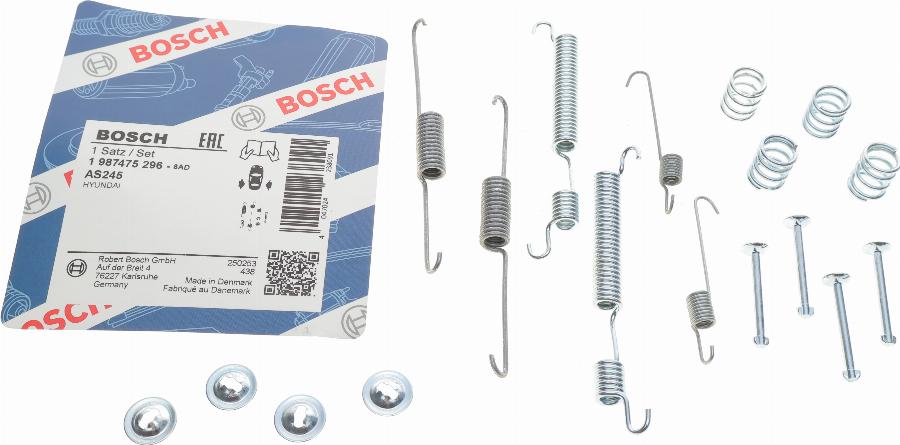 BOSCH 1 987 475 296 - Tarvikesarja, jarrukengät inparts.fi