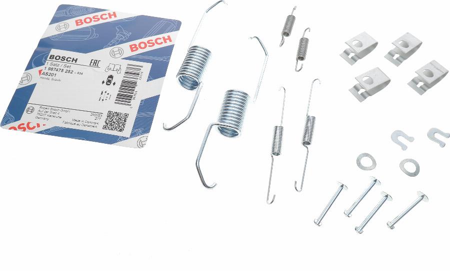 BOSCH 1 987 475 252 - Tarvikesarja, jarrukengät inparts.fi