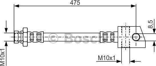 BOSCH 1 987 476 549 - Jarruletku inparts.fi