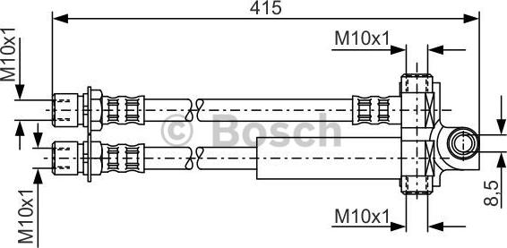 BOSCH 1 987 476 615 - Jarruletku inparts.fi