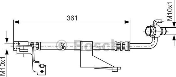 BOSCH 1 987 476 821 - Jarruletku inparts.fi