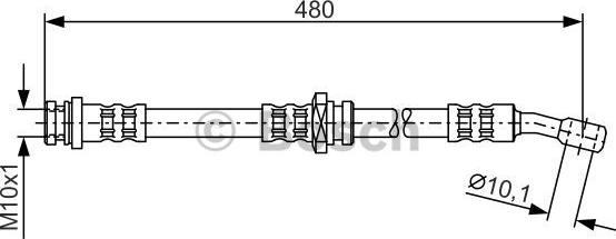 BOSCH 1 987 476 787 - Jarruletku inparts.fi