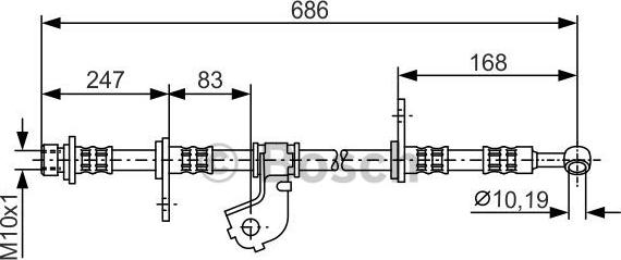 BOSCH 1 987 476 734 - Jarruletku inparts.fi