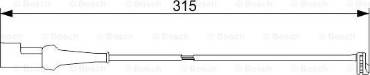 BOSCH 1 987 473 549 - Kulumisenilmaisin, jarrupala inparts.fi