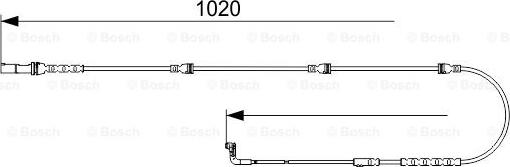 BOSCH 1 987 473 541 - Kulumisenilmaisin, jarrupala inparts.fi