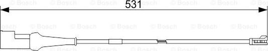 BOSCH 1 987 473 551 - Kulumisenilmaisin, jarrupala inparts.fi