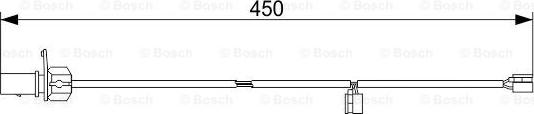 BOSCH 1 987 473 566 - Kulumisenilmaisin, jarrupala inparts.fi