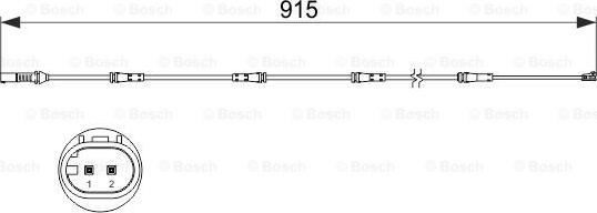 BOSCH 1 987 473 509 - Kulumisenilmaisin, jarrupala inparts.fi