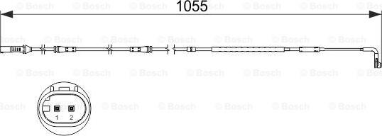 BOSCH 1 987 473 506 - Kulumisenilmaisin, jarrupala inparts.fi