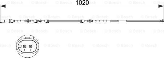 BOSCH 1 987 473 510 - Kulumisenilmaisin, jarrupala inparts.fi