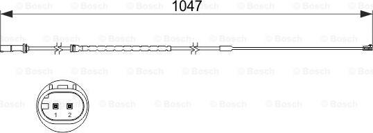 BOSCH 1 987 473 512 - Kulumisenilmaisin, jarrupala inparts.fi