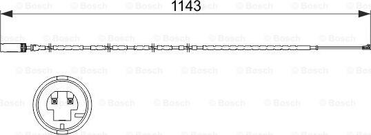 BOSCH 1 987 473 517 - Kulumisenilmaisin, jarrupala inparts.fi