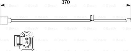 BOSCH 1 987 473 534 - Kulumisenilmaisin, jarrupala inparts.fi