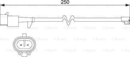 BOSCH 1 987 473 536 - Kulumisenilmaisin, jarrupala inparts.fi