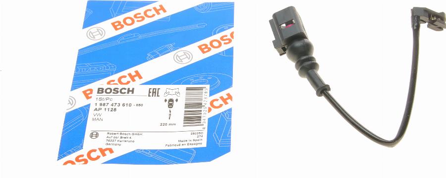 BOSCH 1 987 473 610 - Kulumisenilmaisin, jarrupala inparts.fi