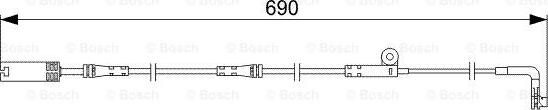 BOSCH 1 987 473 046 - Kulumisenilmaisin, jarrupala inparts.fi