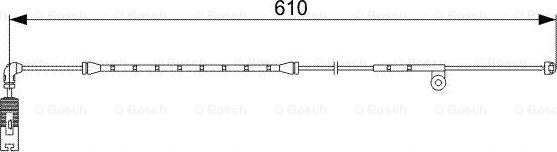 BOSCH 1 987 473 047 - Kulumisenilmaisin, jarrupala inparts.fi