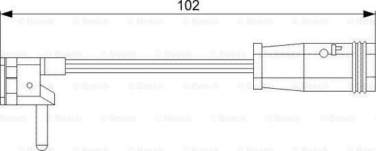 BOSCH 1 987 473 019 - Kulumisenilmaisin, jarrupala inparts.fi