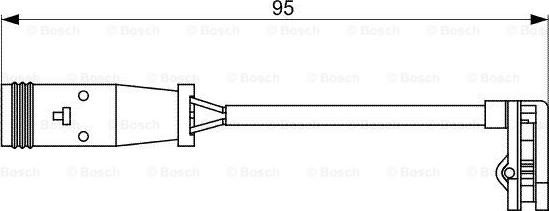 BOSCH 1 987 473 036 - Kulumisenilmaisin, jarrupala inparts.fi