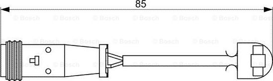 BOSCH 1 987 473 038 - Kulumisenilmaisin, jarrupala inparts.fi