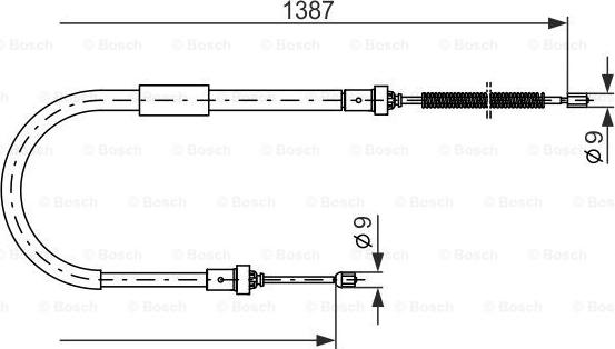 BOSCH 1 987 477 940 - Vaijeri, seisontajarru inparts.fi