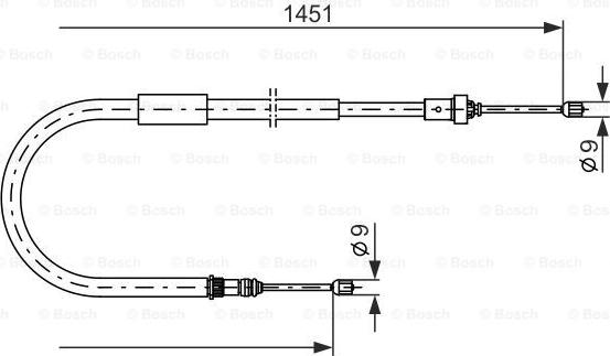 BOSCH 1 987 477 963 - Vaijeri, seisontajarru inparts.fi