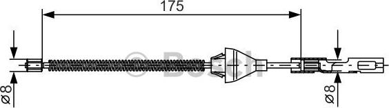 BOSCH 1 987 477 906 - Vaijeri, seisontajarru inparts.fi