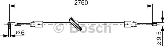 BOSCH 1 987 477 901 - Vaijeri, seisontajarru inparts.fi